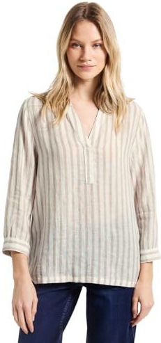 Street One - Gestreepte Blouse - Beige - Dames