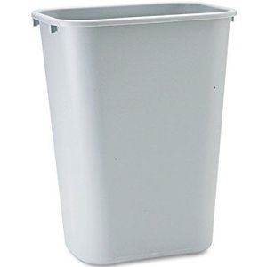 Rubbermaid Commercial Products 10.25 gal Rechthoekig Zacht gegoten Plastic Trash Kan - Grijs