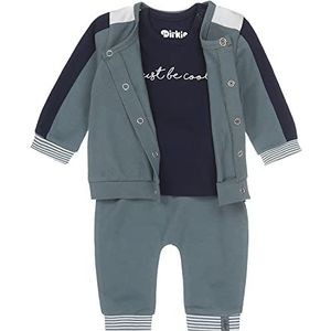 Baby Set 3-delig jasje shirt broek, groen, 3 Maanden