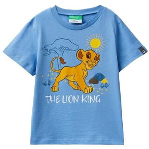 United Colors of Benetton T-shirt voor kinderen en jongeren, Blauw, 5 jaar