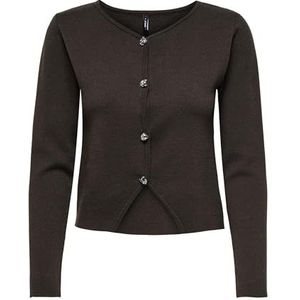 Onlscarlett Ls Button Cardigan KNT, chocolade taart, XL