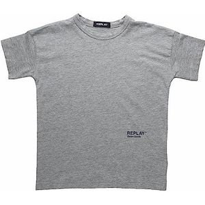 Replay T-shirt voor jongens, M02 grijs melange., 8 Jaar