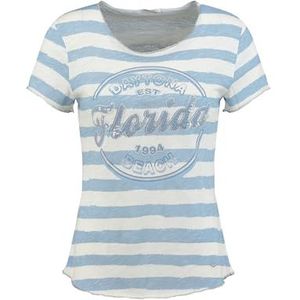 KEYLARGO Dames T-shirt WT Florida Round, Conform blauw-offwhite (2239), XS