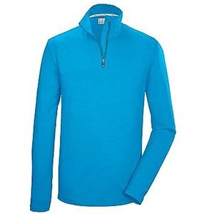 Killtec Heren functioneel shirt met opstaande kraag en ritssluiting KSW 95 MN LS SHRT, hemelsblauw, 3XL, 40843-000