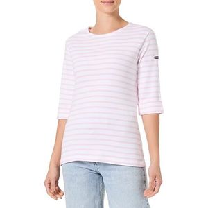 Armor Lux Lichte katoenen matrozen met korte mouwen voor dames, Wit/Fairytale, L