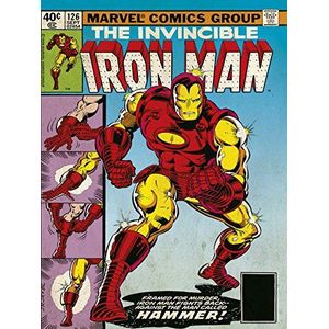 Iron Man ""Hammer"" Canvas Print, katoen, meerkleurig, 3,20 x 60,00 x 80,00 cm