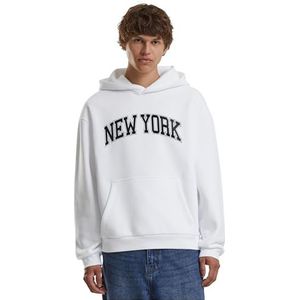 Mister Tee New York Fluffy Hoody, wit, M