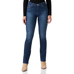 7 For All Mankind Kimmie Straight Slim Illusion Jeans voor dames, Donkerblauw, 24