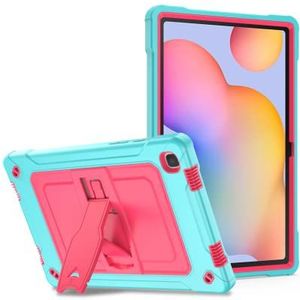 Beschermhoesje voor Samsung Galaxy Tab A7 10,4 inch, met standaard voor Samsung Galaxy Tab A7 10,4 (T500 / T505 / T507) 2020-Aqua + roze