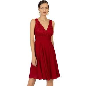 Kraimod cocktailjurk, rood (cherry), 34