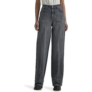 Lee Women's Legendary High Rise Trouser Jean, Blurred Darks, 10 Short