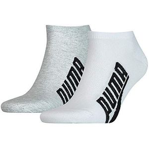 PUMA Uniseks sneakers (verpakking van 2 stuks), wit/grijs/zwart, 46 EU