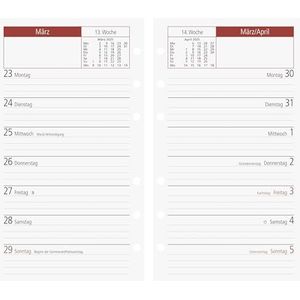 rido/idé Weekagenda model TM 15 (2025), 1 pagina = 1 week, A6, 112 pagina's