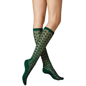 KUNERT Dames kniekousen Ajour Fashion, Dennen 1544, 39-42 EU