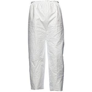 DuPont Tyvek 500 broek 10 stuks. Broek met elastiek ter aanvulling van beschermende kleding PSA categorie wit maat M
