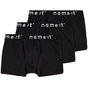 NAME IT Boy Boxershorts Basic 3-pack, zwart, 134 cm