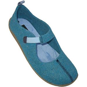 Dr. Brinkmann 340138 dames platte pantoffels, blauw lichtblauw, 41 EU