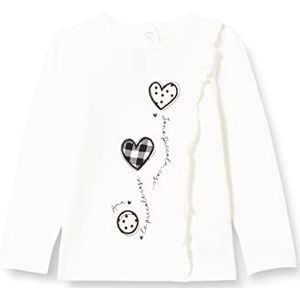 Chicco T-shirt met lange mouwen voor meisjes, wit, 062 Baby Girls