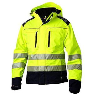 Top Swede 13002001207 Model 130 waarschuwingsbescherming weerbescherming jas, geel/marine, maat XL