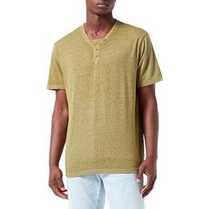 TOM TAILOR Uomini Serafino T-shirt 1032269, 29003 - Olive Branch Green, XL