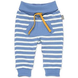 Sigikid Omkeerbare broek van biologisch katoen voor baby's, jongens in de maten 62 tot 98, blauw-wit gestreept/donkerblauw, 62 cm
