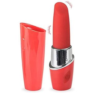 Love and Vibes SPF-AA-011-Red Vibrator als lippenstift, 12 modi, 200 g