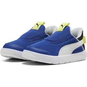 PUMA Unisex Baby COURTFLEX V3 SLIPTECH INF Sneaker, levendig blauw wit zwart, 9 UK kind, Vivid Blue PUMA Wit PUMA Zwart, 9 UK