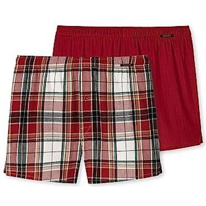 Schiesser Heren 2-pack boxershorts katoen web - geweven boxer, Gesorteerd 1_180448, XS