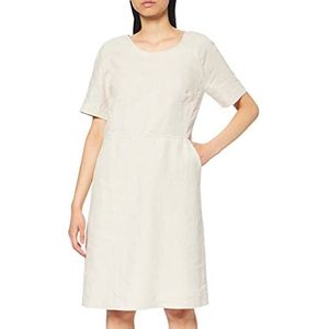Noa Noa Dames Essential Linen Casual Jurk, Natuurlijk linnen, 38