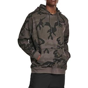 Build Your Brand Camo Sweatshirt met capuchon voor heren, camouflage (dark camo), XL