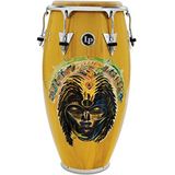 Latin Percussion Conga Santana Africa Speaks Conga 11 3/4"" LP559X-SAS, Vibrant Yellow, Chrome Hardware