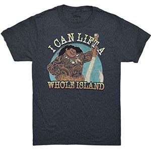 Disney - Whole Island Men's Crew neck T-Shirt Vintage heather navy M