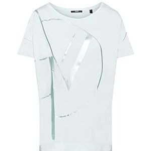 ESPRIT Collection T-shirt met metallic print, LENZING™ ECOVERO™, Light Aqua Green, XL