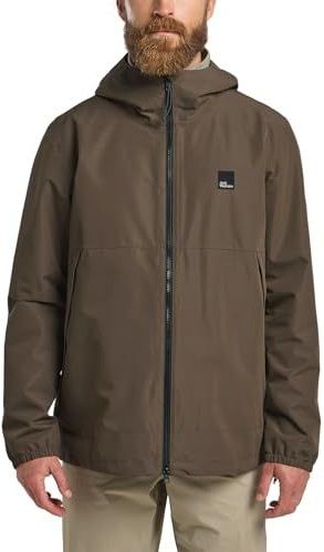 Jack Wolfskin - Functioneel Jack - Cold/Koffie - 100% Polyester - Ademend, Waterdicht, Winddicht