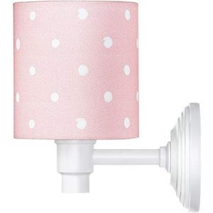 Lamps & Company Wandlamp insteekbaar mooie stippen roze