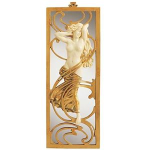 Design Toscano PD0508 Parijse Salon Art Nouveau Spiegel, Gouden