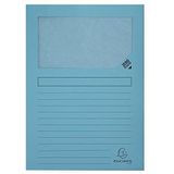 Exacompta - ref. 50252E - Set van 25 venstermappen Forever® 120 g/m² - felle kleuren - 100% gerecycleerd en Blauer Engel gecertificeerd - Afmetingen: 22 x 31 cm voor A4 - kleur lichtblauw