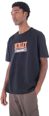 Hurley - Outdoor-T-shirt - Zwart - Heren - Oversized Pasvorm - 100% Katoen