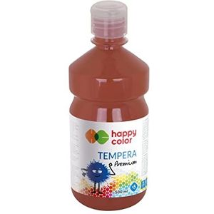 Premium tempera verf voor kinderen, 1000 ml, donkerbruin, Happy Color