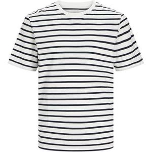 JACK & JONES Heren T-shirt Effen Ronde Hals T-Shirt, cloud dancer, XL