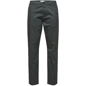 SELECTED HOMME Slim Fit Broek SLHNEW MILES Dark Shadow