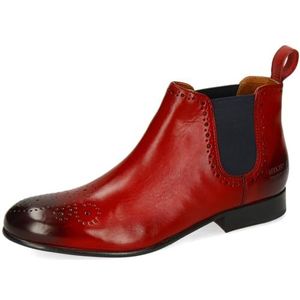 MELVIN & HAMILTON MH HAND MADE SHOES OF CLASS Dames Sally 16 Derby, Rood Rood Crust Ruby Elastische Navy Lining Rich Tan Binnenzool Leer Hrsrnavyv, 42 EU