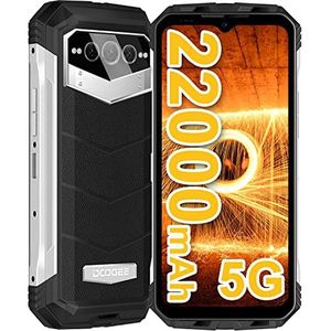 DOOGEE VMAX 5G outdoor mobiele telefoon zonder abonnement, afmetingen 20 GB + 256 GB, grote batterij, 22000 mAh, 108 MP camera, 6,6 inch FHD+ 120 Hz, Android outdoor smartphone, dual sim,