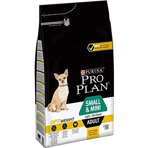 Purina Pro Plan Light Sterilised Small and Mini Adult Kroketten Hond, 4 verpakkingen 3 kg