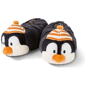 NICI 45746 Pantoffels Penguin Peppi Beeldje Vormig, Maat 38-41, Zwart