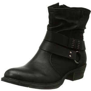 s.Oliver 25364 dames biker boots, zwart zwart 1, 40 EU