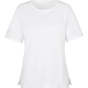 Trigema Dames T-shirt Deluxe katoen met Swarovski® kristallen, wit (wit 001), M