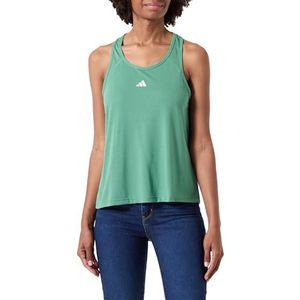 adidas Dames Train Essentials Minimal Branding Racerback Tank Top, preloved green, XS