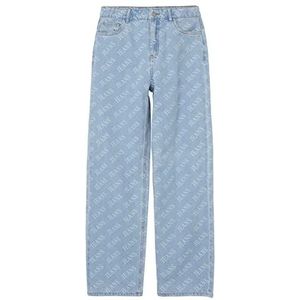 Name It Nlftexizza DNM HW Straight broek voor meisjes en meisjes, Lichtblauw denim, 140