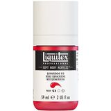 Liquitex 1959112 Professional Acrylfarbe Soft Body - Künstlerfarbe in cremiger deckender Konsistenz, hohe Pigmentierung, lichtecht & alterungsbeständig, 59ml Flasche - Quinacridone Rot